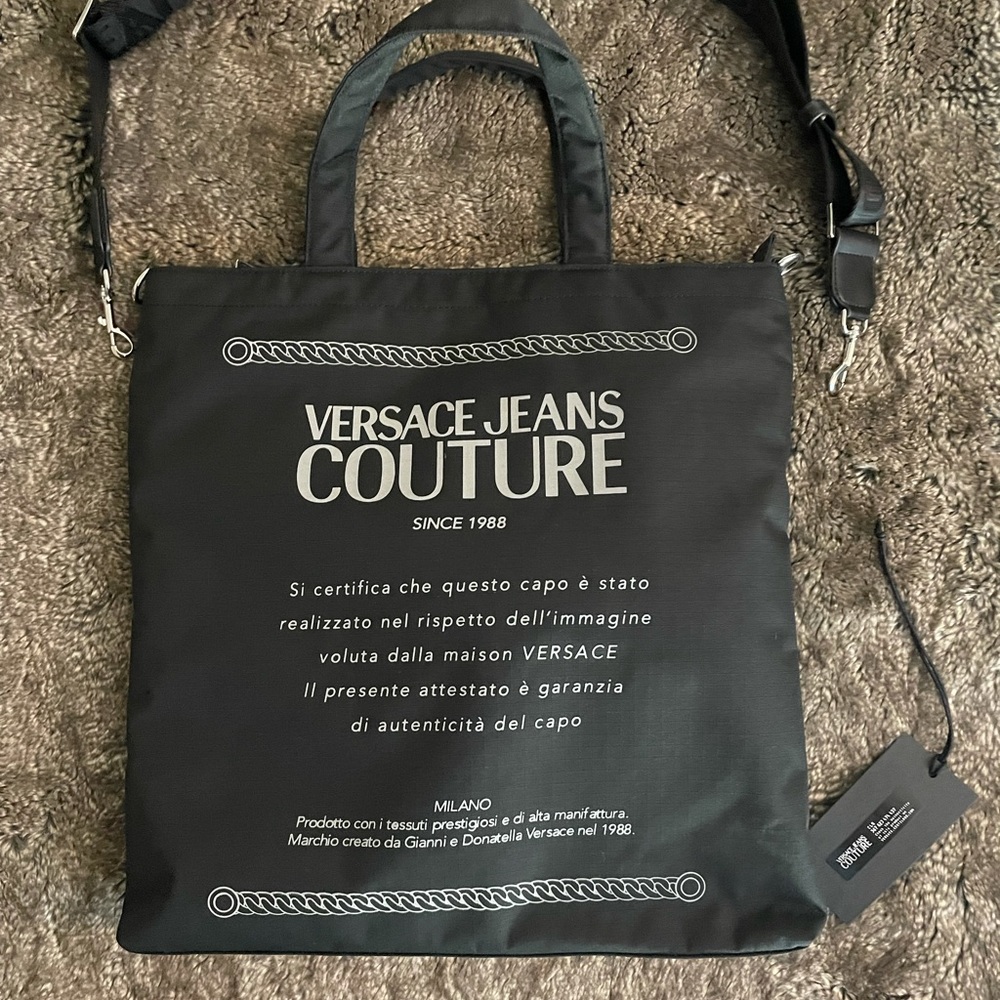 Versace Jeans Etichetta Print Tote Bag - Picture 3 of 12